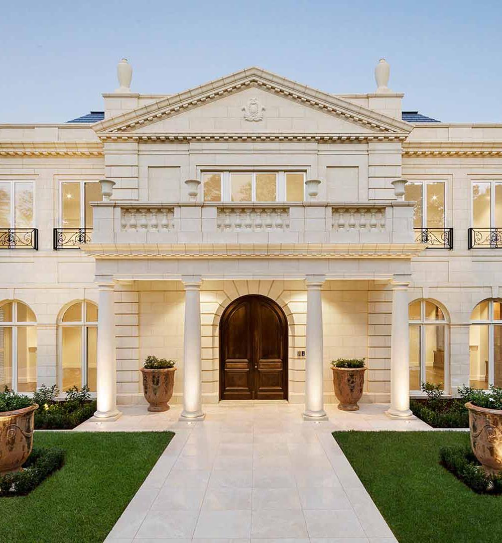 Hawthorn Residence, Melbourne, built with Mount Gambier Limestone Blocks