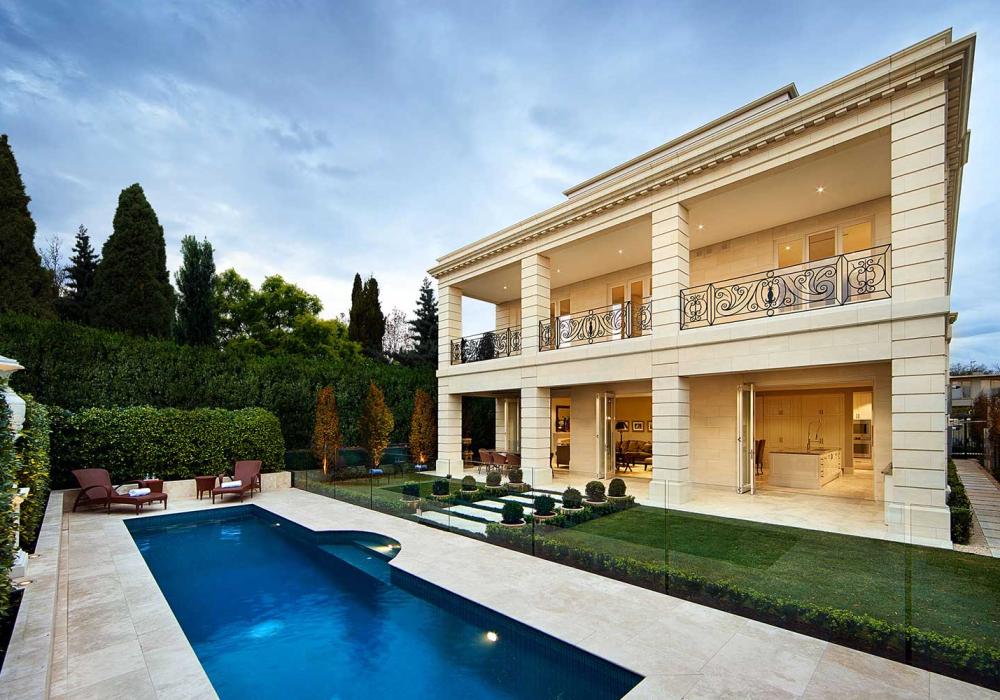 Chastleton Residence, Melbourne, built with Mount Gambier Limestone Blocks