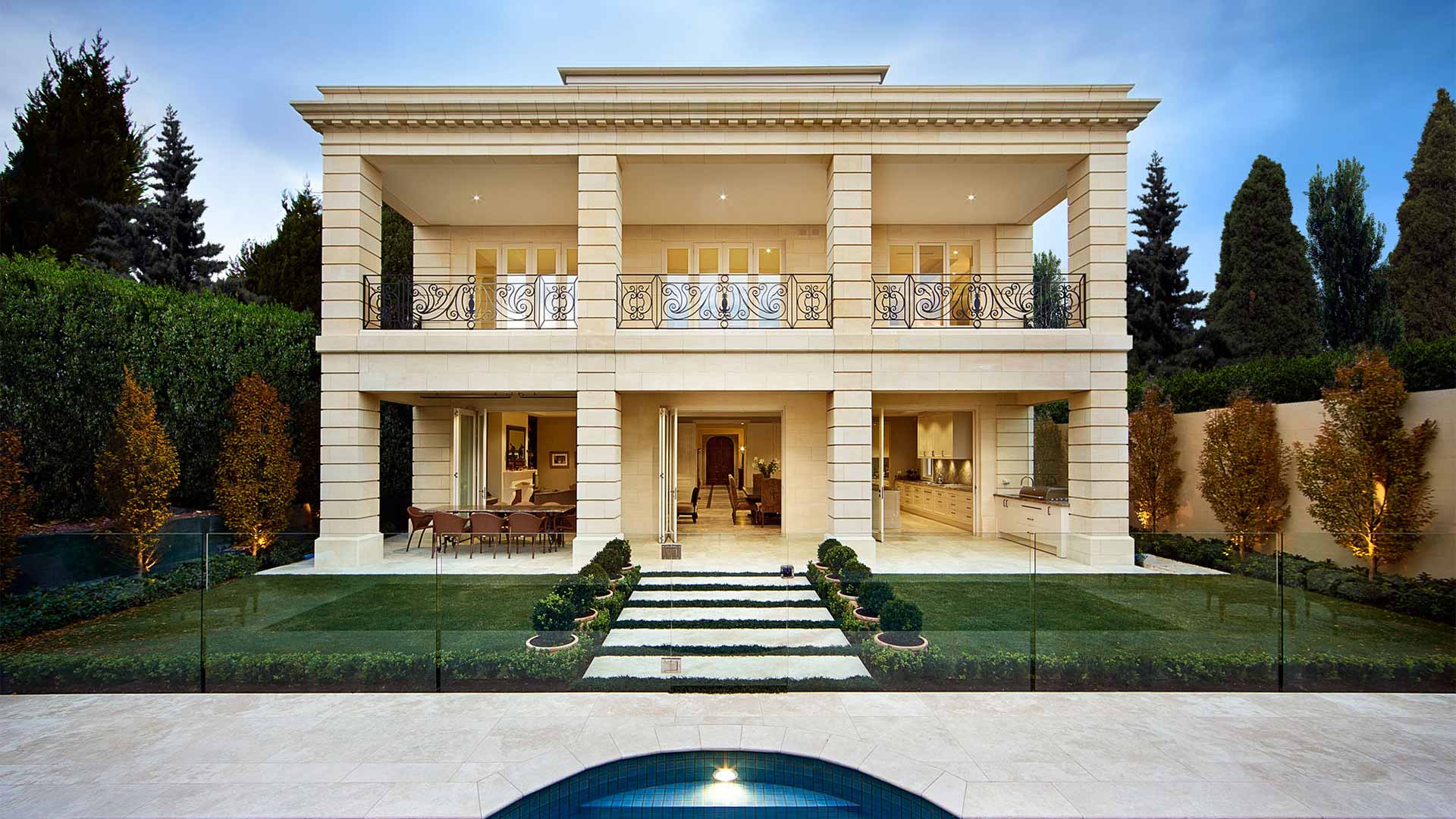 Chastleton Residence, Melbourne, built with Mount Gambier Limestone Blocks