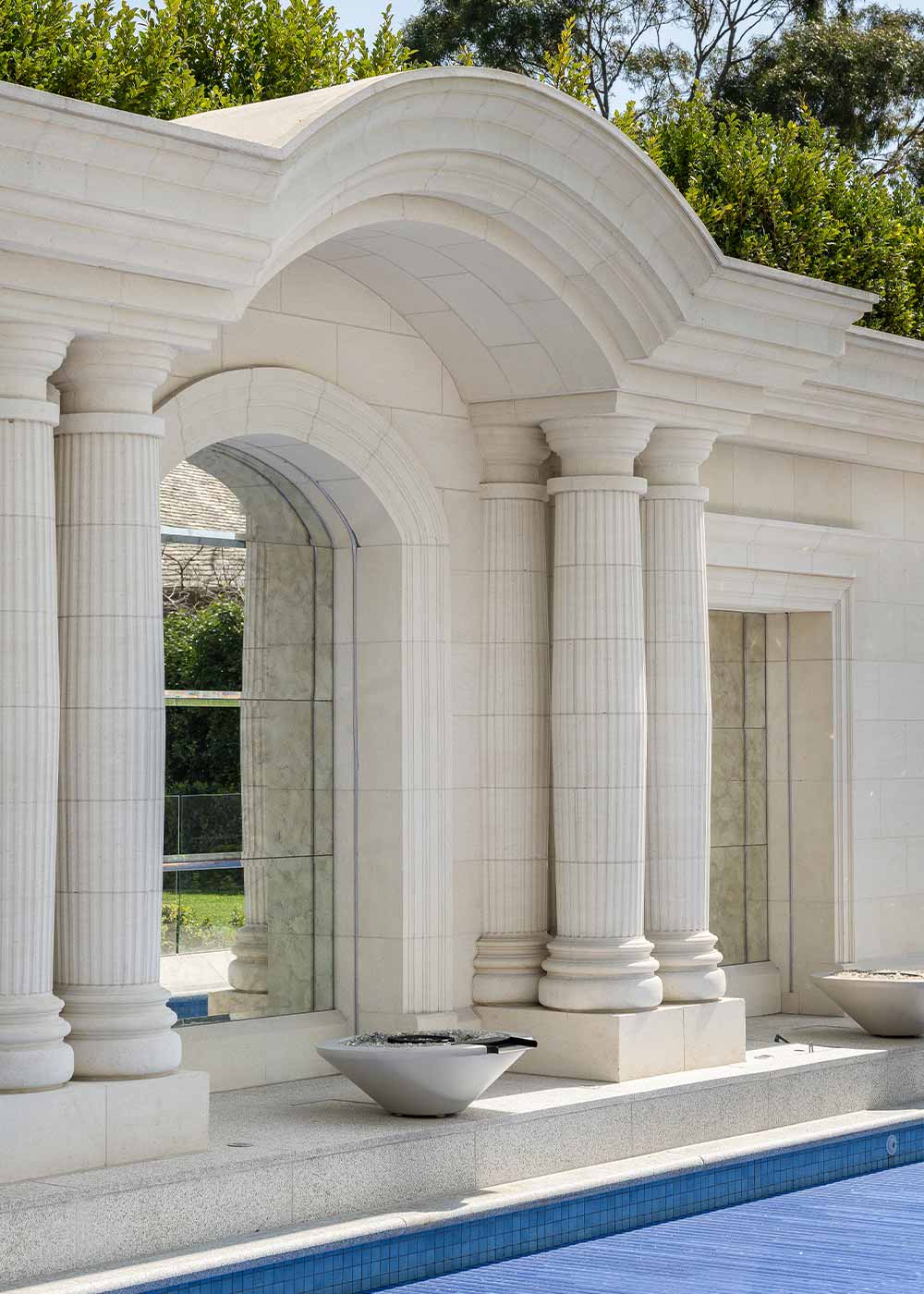 Colonnade House, Toorak Victoria, Mount Gambier Limestone