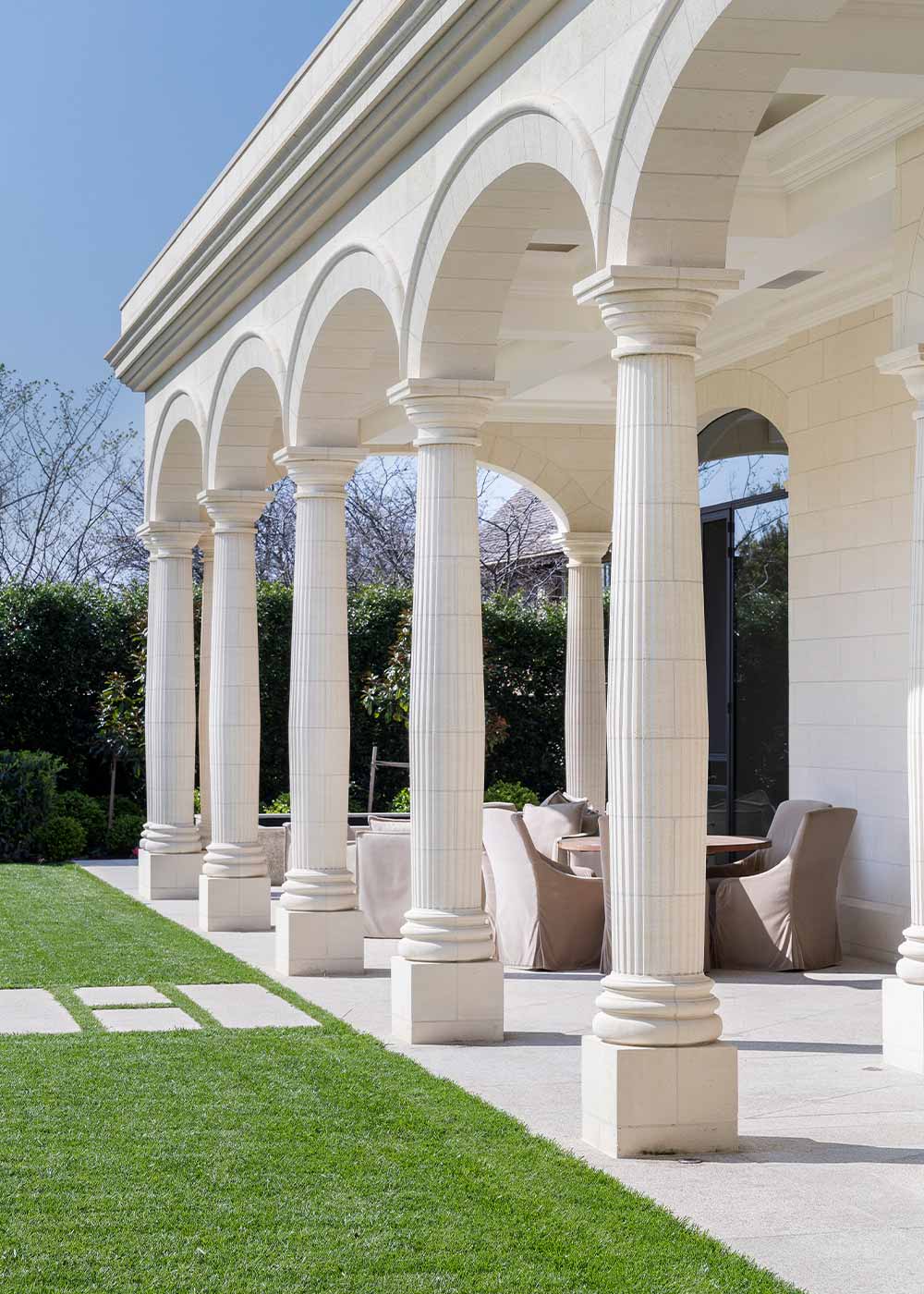 Colonnade House, Toorak Victoria, Mount Gambier Limestone