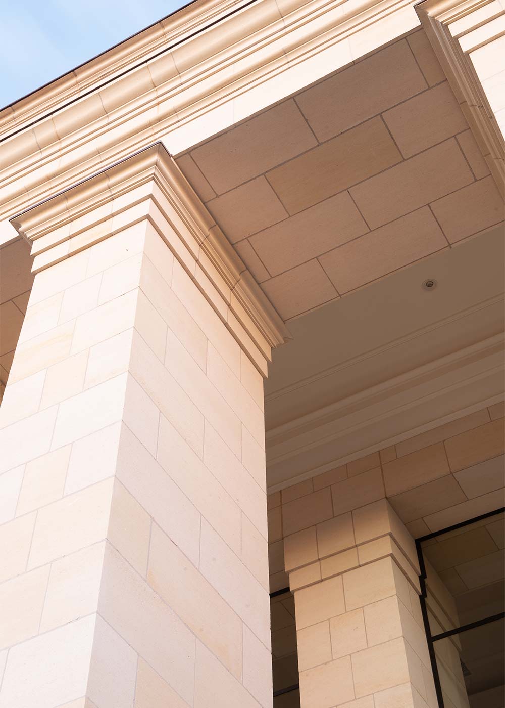 Limestone Columns - square and pier construction
