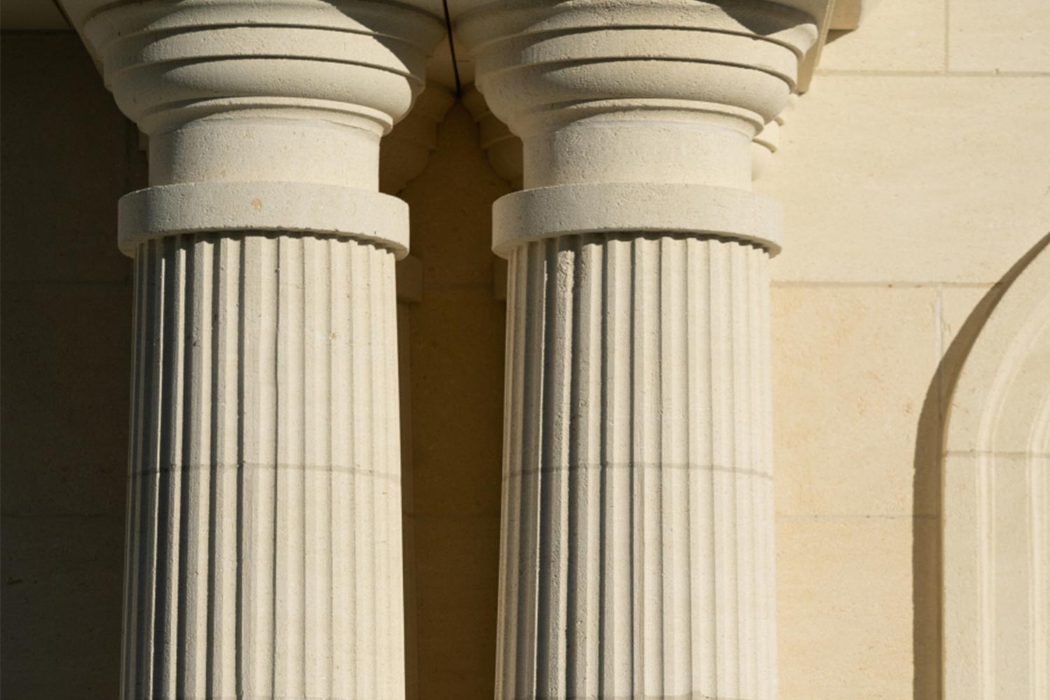 Limestone columns