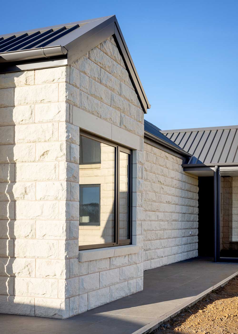 Yarpturk home built with Limestone Rockface Blocks