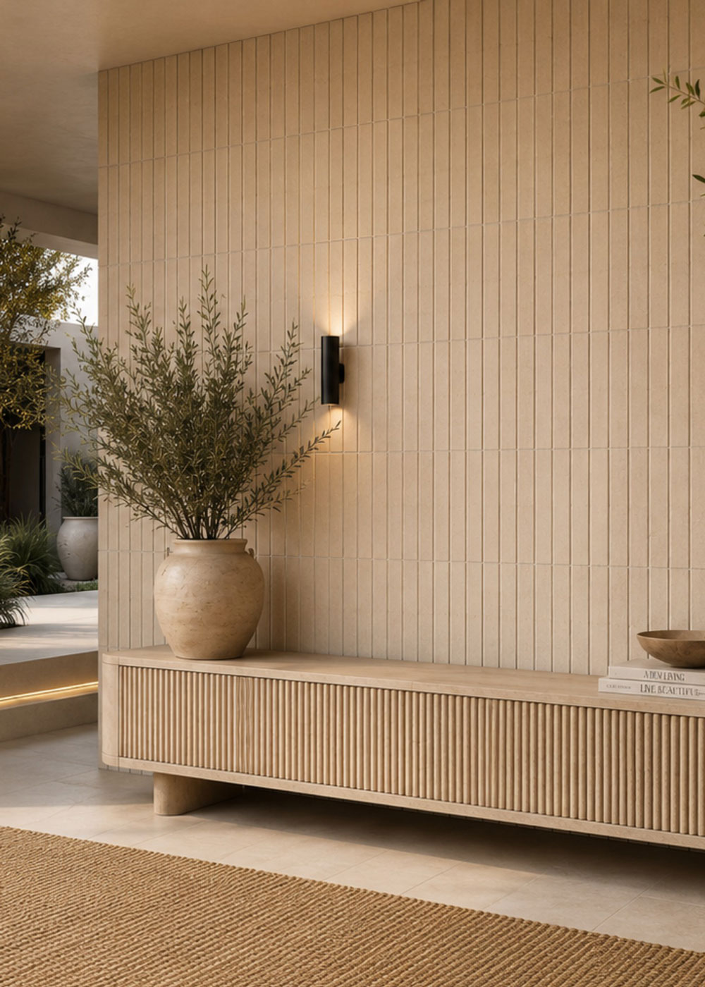 Coastal Boutique (vertical) limestone brick