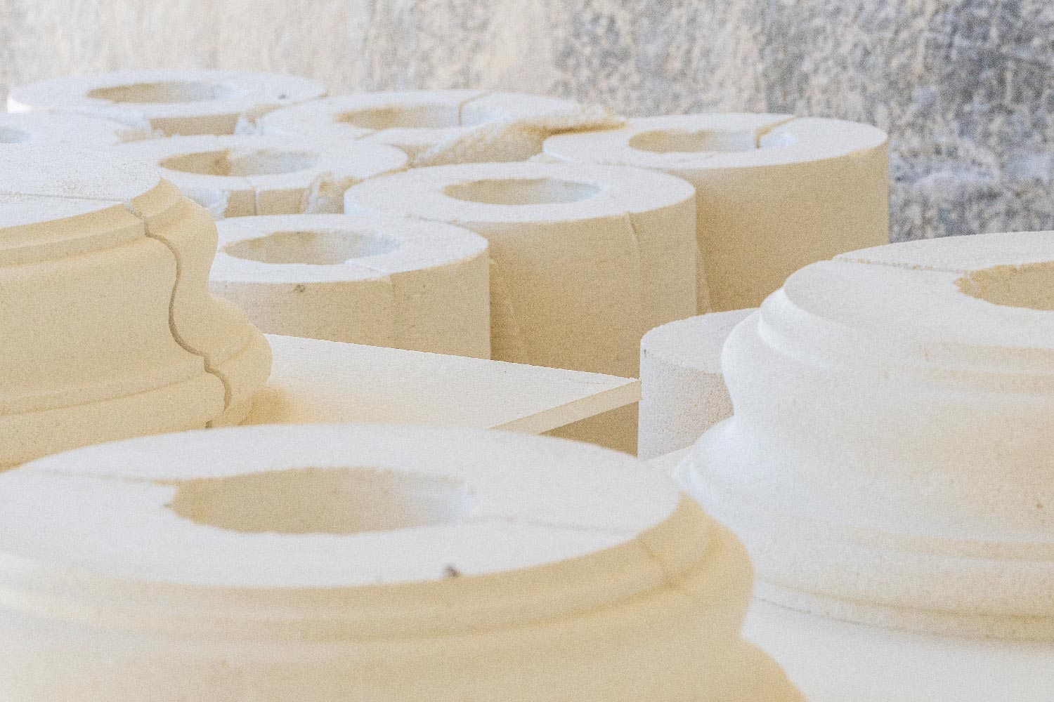 Limestone column straight drum