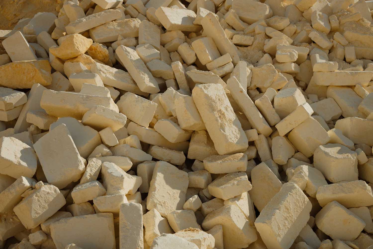 Crushed Limestone Road Rubble