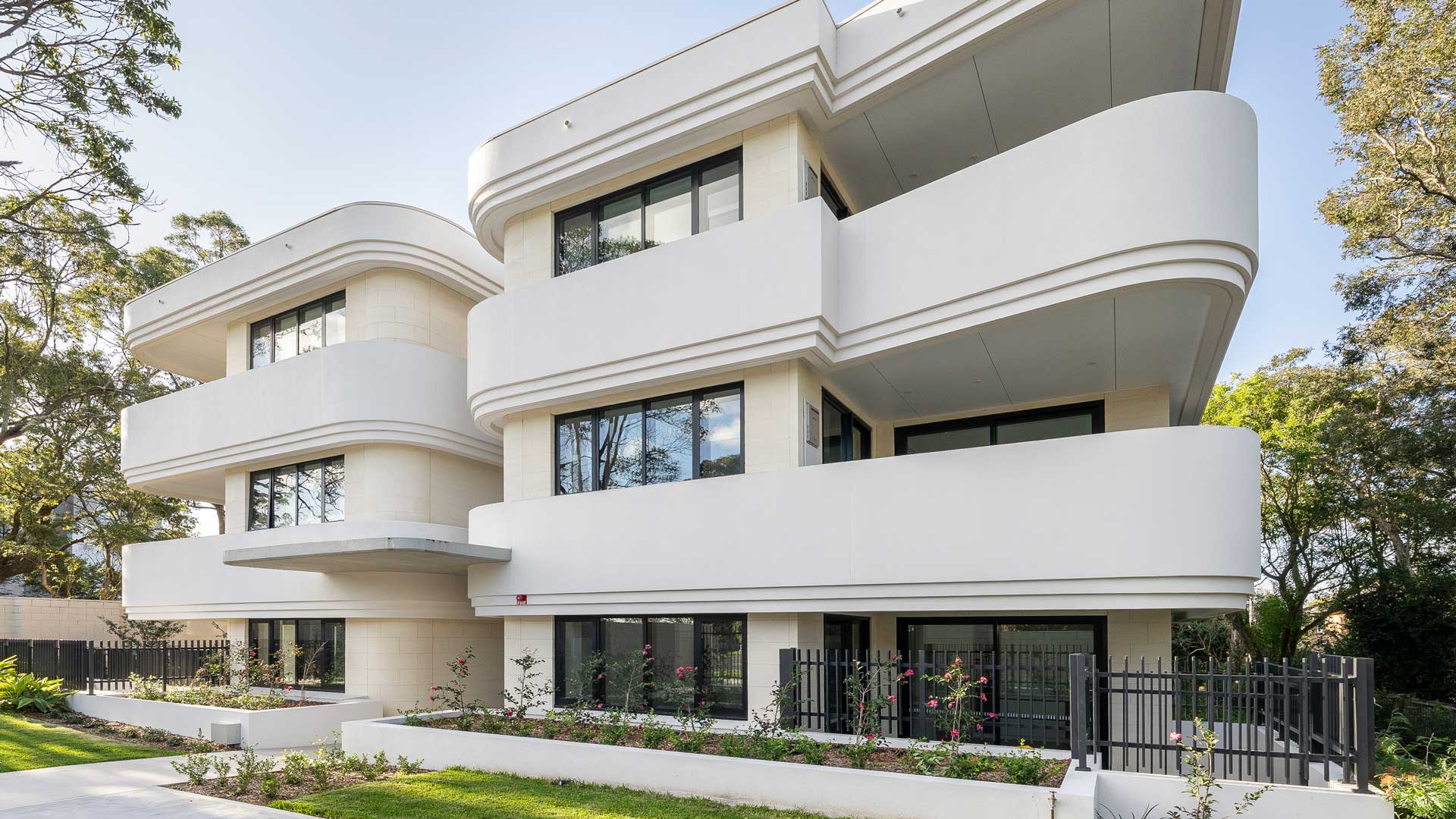 Multi-residential architecture with Bruhm Limestone